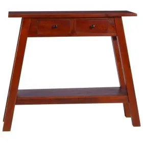 Classic brown mahogany solid wood console table 90x30x75cm by vidaXL, Side tables - Ref: Foro24-288892, Price: 127,16 €, Disc...