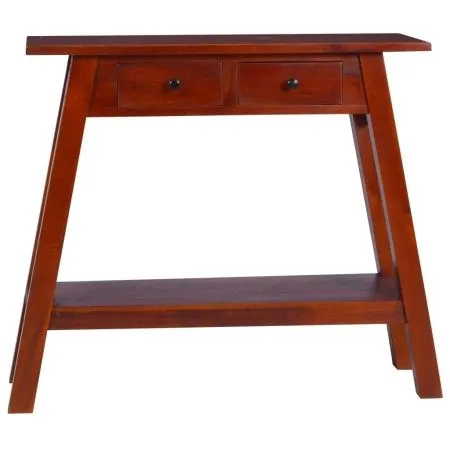 Classic brown mahogany solid wood console table 90x30x75cm by vidaXL, Side tables - Ref: Foro24-288892, Price: 127,16 €, Disc...