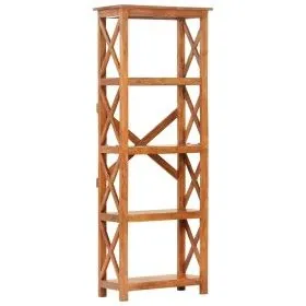 Solid acacia wood bookshelf with honey finish 60x30x160 cm by vidaXL, Bookcases and shelves - Ref: Foro24-289625, Price: 276,...