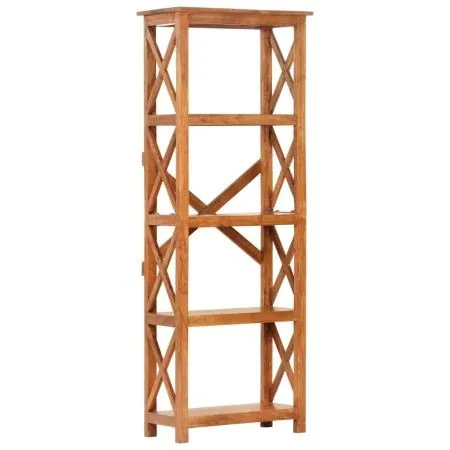 Solid acacia wood bookshelf with honey finish 60x30x160 cm by vidaXL, Bookcases and shelves - Ref: Foro24-289625, Price: 276,...