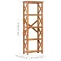 Solid acacia wood bookshelf with honey finish 60x30x160 cm by vidaXL, Bookcases and shelves - Ref: Foro24-289625, Price: 276,...