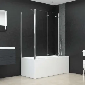 Mampara de ducha de vidrio templado transparente 120x69x130 cm de vidaXL, Puertas de ducha - Ref: Foro24-146227, Precio: 233,...