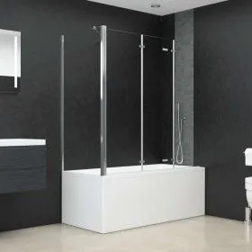 Transparent tempered glass shower screen 120x69x130 cm by vidaXL, shower doors - Ref: Foro24-146227, Price: 240,37 €, Discoun...