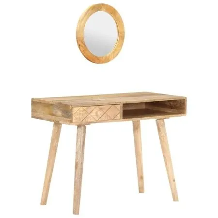 Solid mango wood dressing table 100x50x76 cm by vidaXL, Bedroom Dressers - Ref: Foro24-289636, Price: 200,46 €, Discount: %