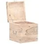 Solid acacia wood trunk 40x40x40 cm by vidaXL, Storage trunks - Ref: Foro24-289640, Price: 133,92 €, Discount: %