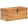 Solid acacia wood trunk 90x40x40 cm by vidaXL, Storage trunks - Ref: Foro24-289641, Price: 199,52 €, Discount: %