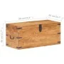 Solid acacia wood trunk 90x40x40 cm by vidaXL, Storage trunks - Ref: Foro24-289641, Price: 199,52 €, Discount: %