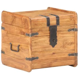 Solid acacia wood trunk 40x40x40 cm by vidaXL, Storage trunks - Ref: Foro24-289647, Price: 140,72 €, Discount: %