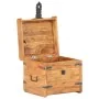 Baúl de madera maciza de acacia 40x40x40 cm de vidaXL, Baúles de almacenamiento - Ref: Foro24-289647, Precio: 140,72 €, Descu...