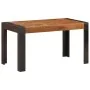 Esstisch aus massivem, rohem Mangoholz, 140 x 70 x 76 cm von vidaXL, Küchen- und Esstische - Ref: Foro24-289655, Preis: 270,4...