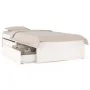 White bed frame with drawers 75x190 cm by vidaXL, Beds and slatted bases - Ref: Foro24-3103454, Price: 160,17 €, Discount: %
