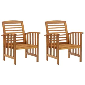 Garden chairs 2 units solid acacia wood by vidaXL, Garden chairs - Ref: Foro24-310256, Price: 141,91 €, Discount: %