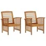 Gartenstühle 2 Einheiten aus massivem Akazienholz von vidaXL, Gartenstühle - Ref: Foro24-310256, Preis: 146,26 €, Rabatt: %