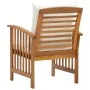 Sillas de jardín con cojines 2 unidades madera maciza acacia de vidaXL, Sillas de jardín - Ref: Foro24-310257, Precio: 189,55...