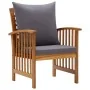 Gartenstühle mit Kissen, 2 Stück Massivholz Akazie von vidaXL, Gartenstühle - Ref: Foro24-310258, Preis: 203,98 €, Rabatt: %