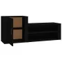 Shoe cabinet made of black plywood wood 130x35x54 cm by vidaXL, Shoe racks and shoe organizers - Ref: Foro24-816745, Price: 6...