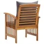 Gartenstühle mit Kissen, 2 Stück Massivholz Akazie von vidaXL, Gartenstühle - Ref: Foro24-310258, Preis: 203,98 €, Rabatt: %