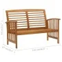 Gartenbank aus massivem Akazienholz, 119 cm von vidaXL, Gartenbänke - Ref: Foro24-310259, Preis: 119,80 €, Rabatt: %