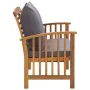 Banco de jardín con cojines 119 cm madera maciza de acacia by vidaXL, garden benches - Ref: Foro24-310261, Price: 157,83 €, D...