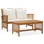 2-piece garden furniture with solid acacia wood cushions by vidaXL, Garden sets - Ref: Foro24-310263, Price: 228,93 €, Discou...