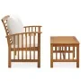2-piece garden furniture with solid acacia wood cushions by vidaXL, Garden sets - Ref: Foro24-310263, Price: 228,93 €, Discou...