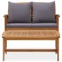 Muebles de jardín 2 piezas con cojines madera maciza de acacia by vidaXL, Garden sets - Ref: Foro24-310264, Price: 230,40 €, ...