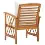 Gartenstühle mit Kissen 2 Einheiten aus massivem Akazienholz von vidaXL, Gartenstühle - Ref: Foro24-310267, Preis: 200,28 €, ...