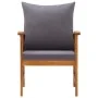 Garden chairs with cushions 2 units solid acacia wood by vidaXL, Garden chairs - Ref: Foro24-310268, Price: 186,62 €, Discoun...