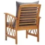 Gartenstühle mit Kissen 2 Einheiten aus massivem Akazienholz von vidaXL, Gartenstühle - Ref: Foro24-310268, Preis: 189,63 €, ...