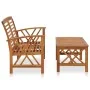 Juego de muebles de jardín 2 piezas madera maciza de acacia de vidaXL, Conjuntos de jardín - Ref: Foro24-310272, Precio: 194,...