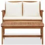 2-piece garden furniture with solid acacia wood cushions by vidaXL, Garden sets - Ref: Foro24-310273, Price: 257,86 €, Discou...