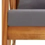 2-piece garden furniture with solid acacia wood cushions by vidaXL, Garden sets - Ref: Foro24-310274, Price: 286,94 €, Discou...