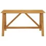 Garden dining table solid acacia wood 140x73x73.5cm by vidaXL, Garden tables - Ref: Foro24-312406, Price: 159,33 €, Discount: %