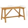 Garden dining table solid acacia wood 140x73x73.5cm by vidaXL, Garden tables - Ref: Foro24-312406, Price: 159,33 €, Discount: %