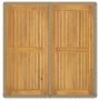 Synthetic rattan garden table beige acacia wood 109x107x74cm by vidaXL, Garden tables - Ref: Foro24-316791, Price: 86,45 €, D...