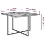 Synthetic rattan garden table beige acacia wood 109x107x74cm by vidaXL, Garden tables - Ref: Foro24-316791, Price: 86,45 €, D...