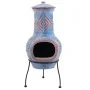 RedFire Fireplace Colima clay blue/red 86031 by RedFire, Chimneys - Ref: Foro24-411832, Price: 117,87 €, Discount: %
