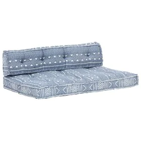 Pallet sofa cushion indigo patchwork fabric by vidaXL, Cushions for chairs and sofas - Ref: Foro24-287721, Price: 132,30 €, D...