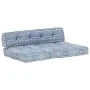 Pallet sofa cushion indigo patchwork fabric by vidaXL, Cushions for chairs and sofas - Ref: Foro24-287721, Price: 132,30 €, D...