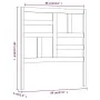 Bettkopfteil aus massivem Kiefernholz, 96 x 4 x 104 cm von vidaXL, Kopf- und Fußteile - Ref: Foro24-818170, Preis: 21,86 €, R...