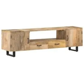 Mueble para la TV de madera maciza de mango 160x30x45 cm de vidaXL, Muebles TV - Ref: Foro24-320255, Precio: 315,77 €, Descue...
