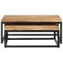 Stapelbare Couchtische 2 Einheiten aus massivem Akazienholz von vidaXL, Couchtisch - Ref: Foro24-320391, Preis: 155,53 €, Rab...