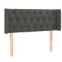 Cabecero de terciopelo gris oscuro 103x16x78/88 cm de vidaXL, Cabeceros y pies de cama - Ref: Foro24-3119147, Precio: 65,70 €...