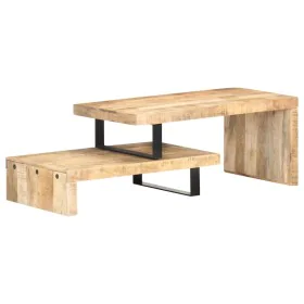 Set of 2 solid mango wood coffee tables by vidaXL, Coffee table - Ref: Foro24-320392, Price: 165,54 €, Discount: %