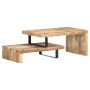 Set of 2 solid mango wood coffee tables by vidaXL, Coffee table - Ref: Foro24-320392, Price: 165,54 €, Discount: %