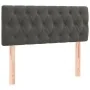 Cama box spring colchón y LED terciopelo gris oscuro 100x200 cm de vidaXL, Camas y somieres - Ref: Foro24-3134568, Precio: 30...