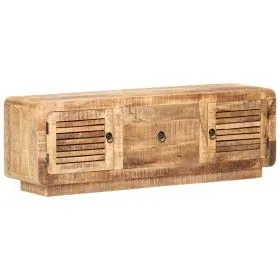 Solid rough mango wood TV cabinet 120x30x40 cm by vidaXL, TV Furniture - Ref: Foro24-320460, Price: 217,55 €, Discount: %