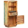 Aparador de madera maciza reciclada 45x32x110 cm de vidaXL, Taquillas y armarios de almacenamiento - Ref: Foro24-320465, Prec...
