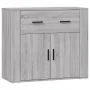 Aparador de madera contrachapada gris Sonoma 80x33x70 cm de vidaXL, Aparadores - Ref: Foro24-816574, Precio: 91,29 €, Descuen...