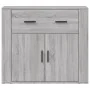 Aparador de madera contrachapada gris Sonoma 80x33x70 cm de vidaXL, Aparadores - Ref: Foro24-816574, Precio: 91,29 €, Descuen...